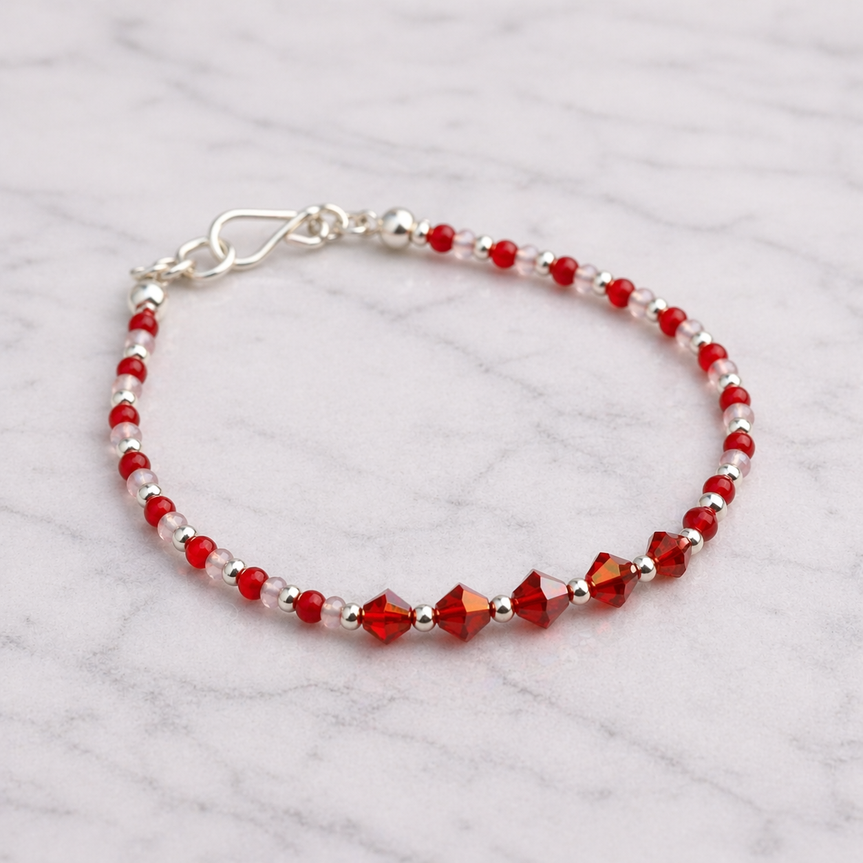 PULSERA RUBÍ CELESTIAL