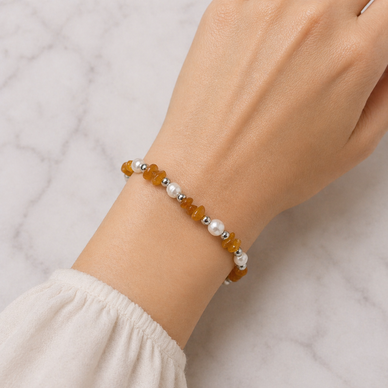 PULSERA AURORA CARAMELO